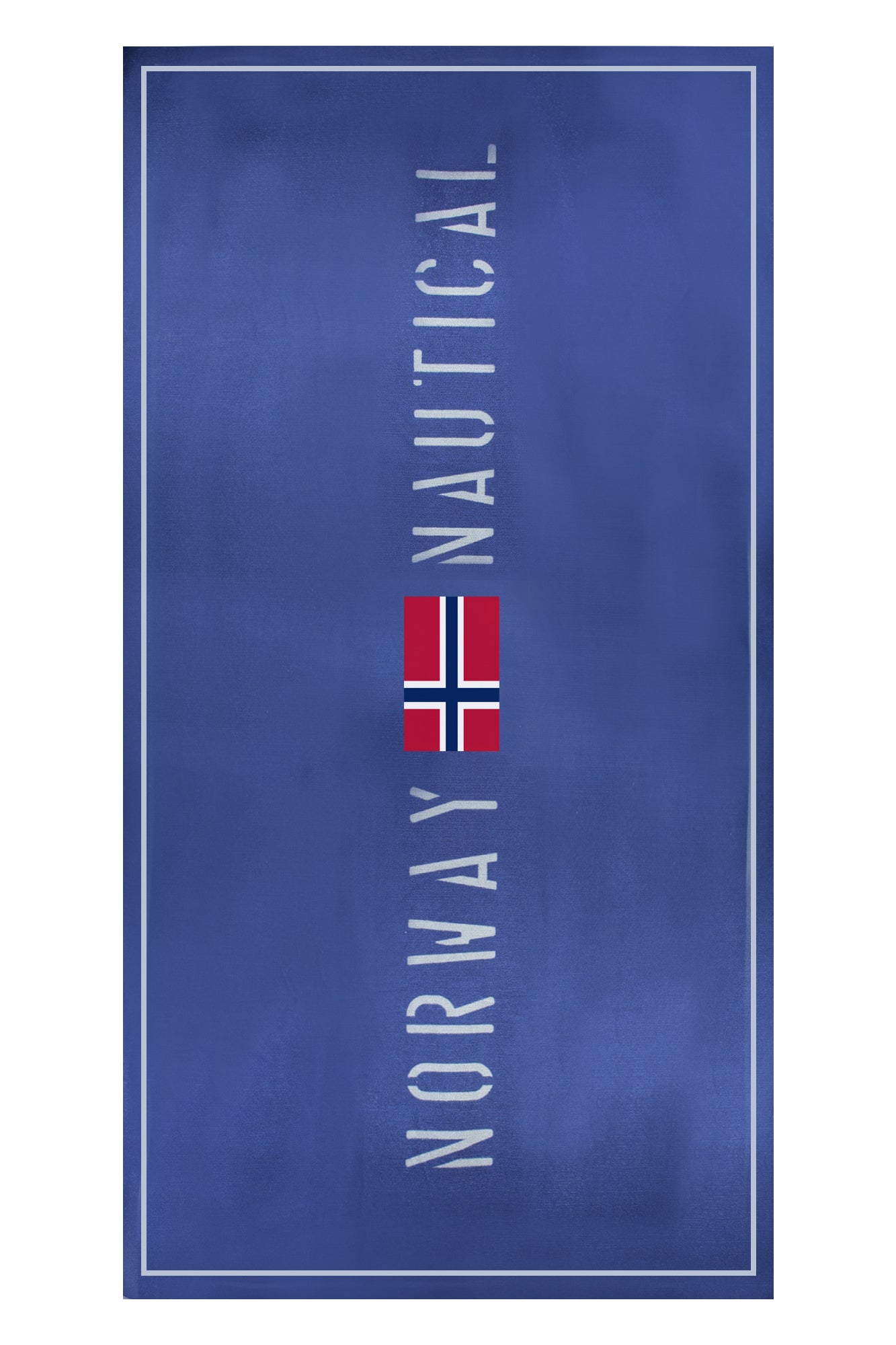 NORWAY 1963 UNISEX BLUE BEACH TOWEL 