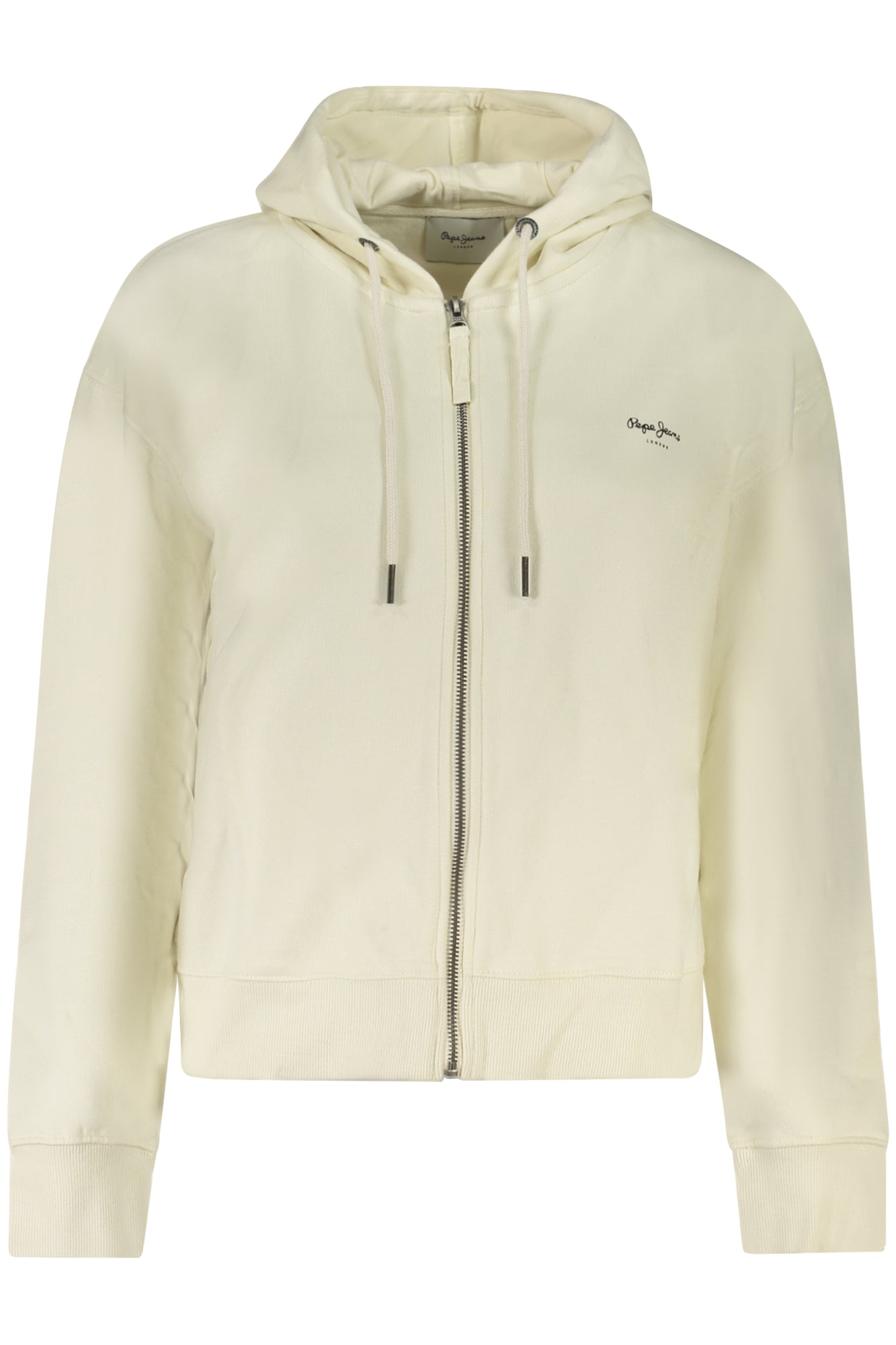 SUDADERA BLANCA CON CREMALLERA PARA MUJER PEPE JEANS 