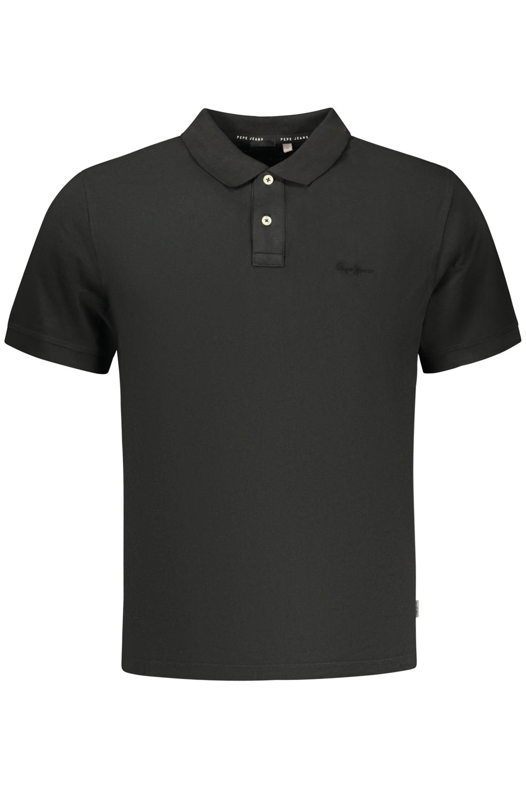 PEPE JEANS POLO MANICHE CORTE UOMO NERO