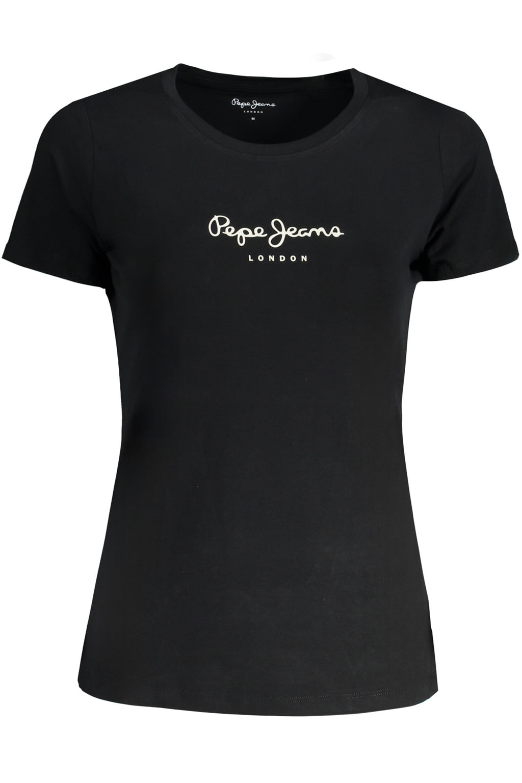 PEPE JEANS T-SHIRT MANICHE CORTE DONNA NERO