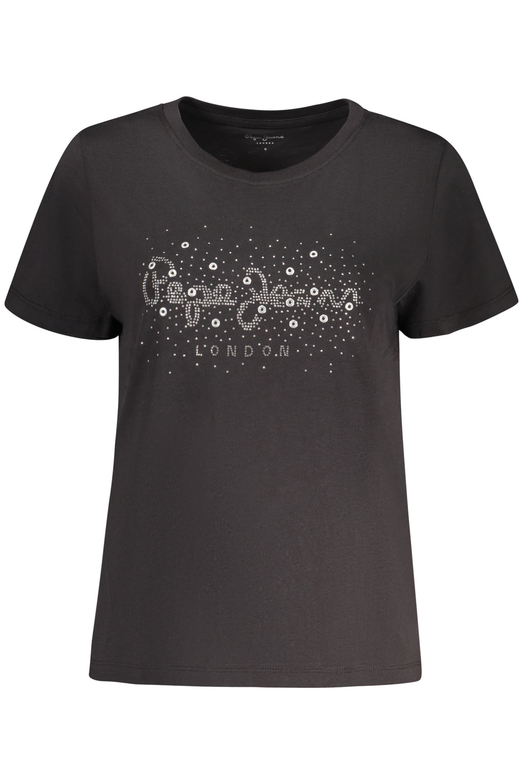 PEPE JEANS T-SHIRT MANICHE CORTE DONNA NERO
