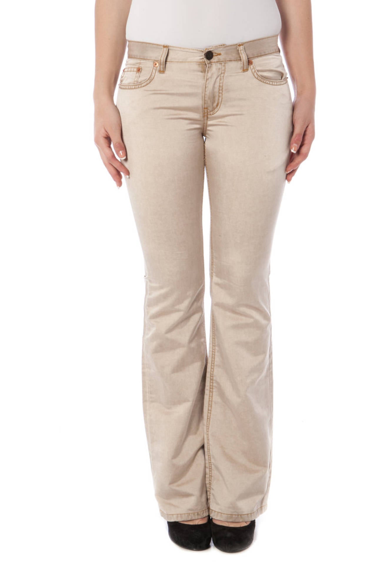 PHARD WOMEN'S BEIGE TROUSERS 