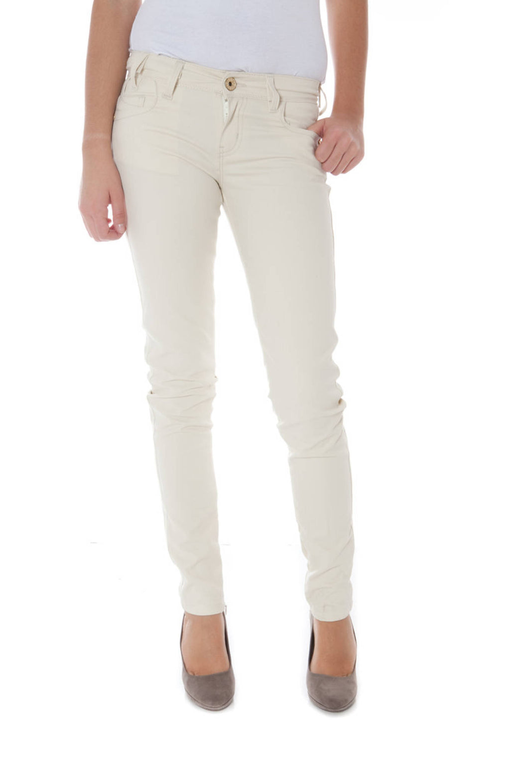 PHARD WOMEN'S BEIGE TROUSERS 