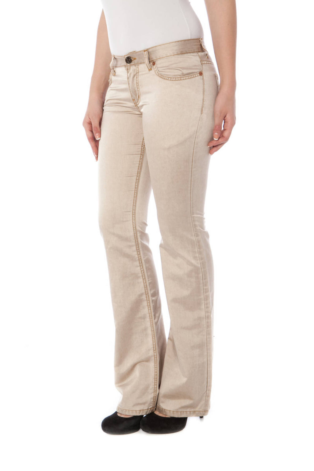 PHARD WOMEN'S BEIGE TROUSERS 