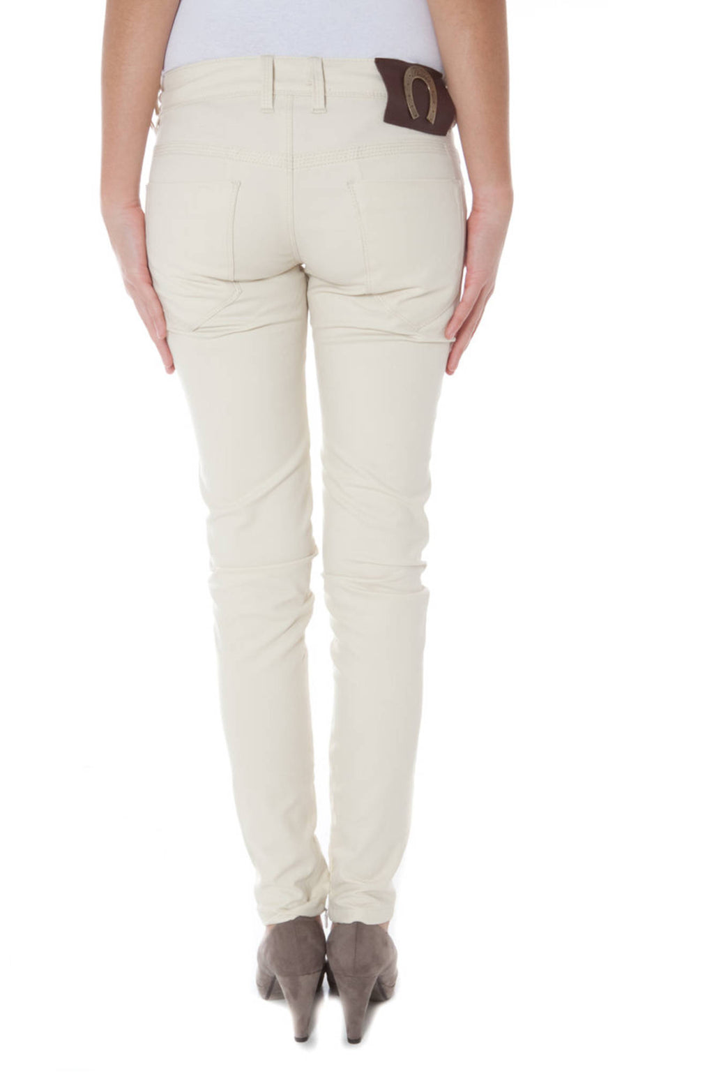 PHARD WOMEN'S BEIGE TROUSERS 