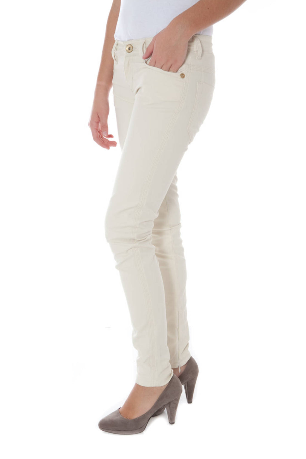 PHARD WOMEN'S BEIGE TROUSERS 