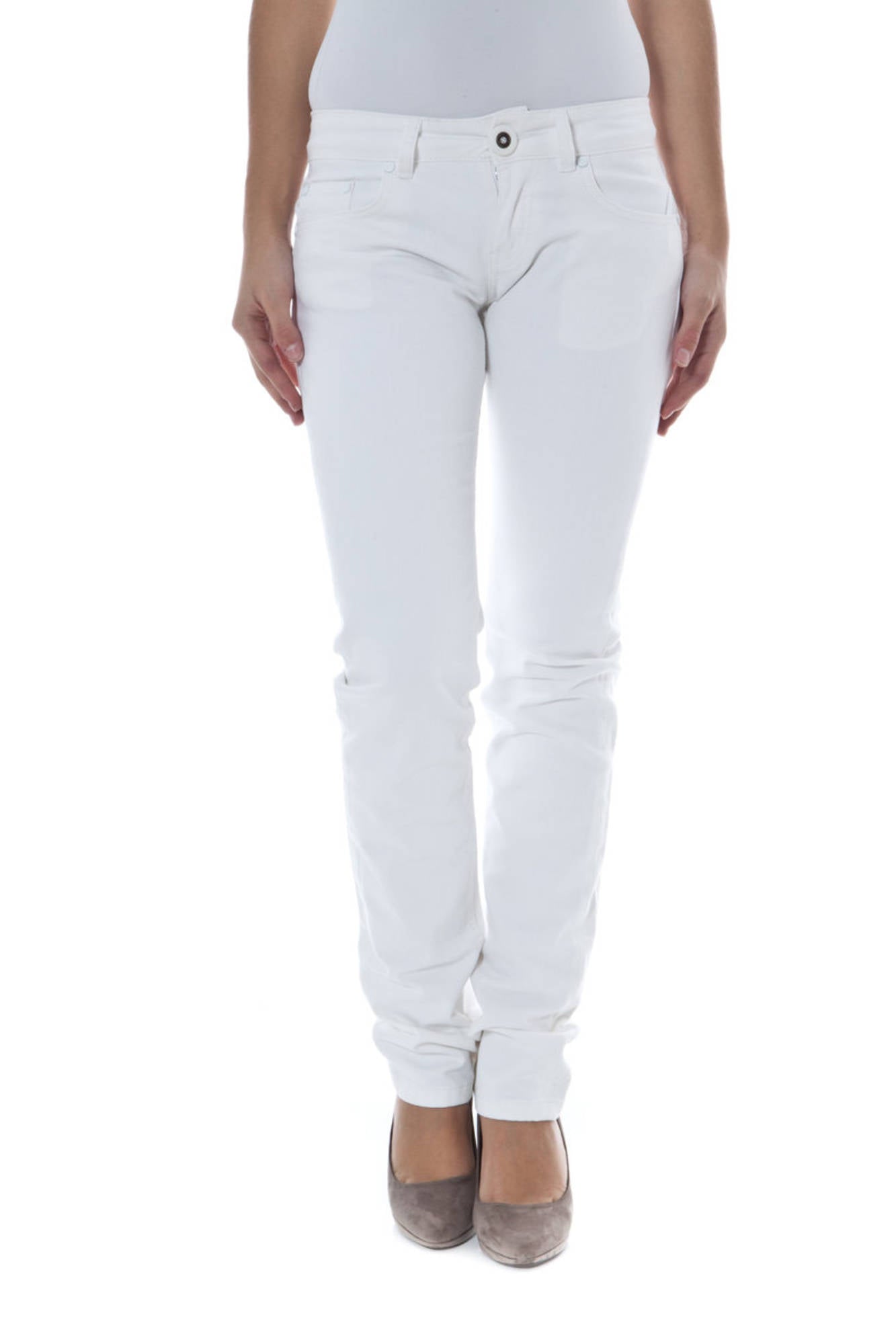 PHARD WOMEN'S WHITE TROUSERS 