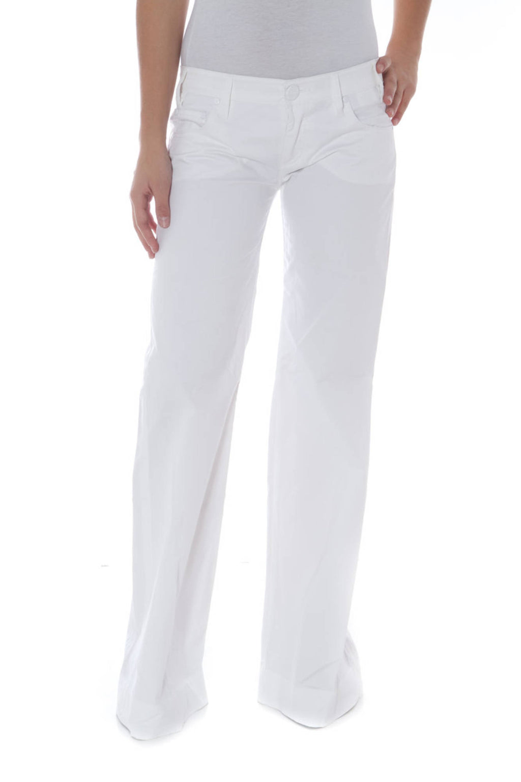 PHARD WOMEN'S WHITE TROUSERS 