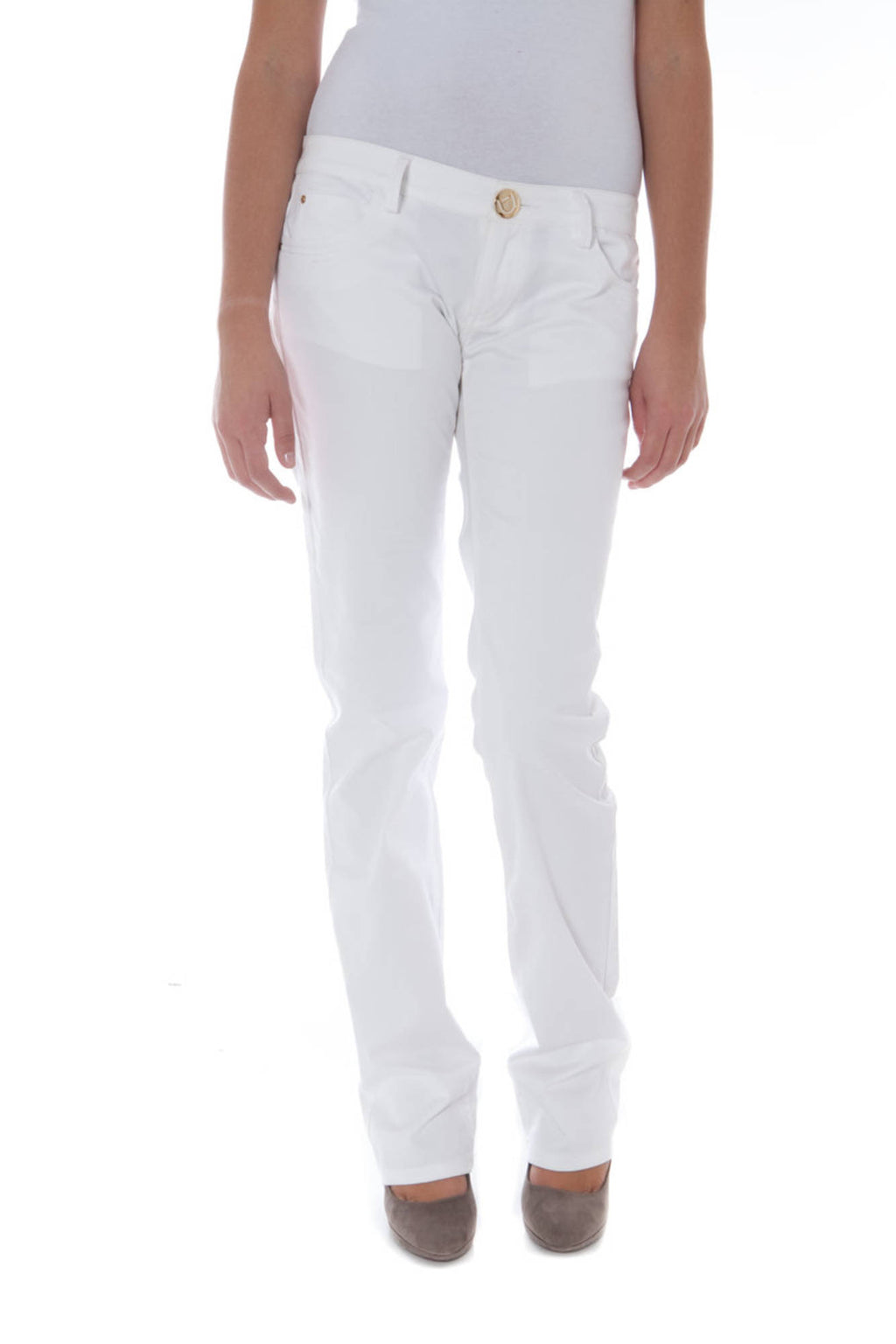 PHARD WOMEN'S WHITE TROUSERS 