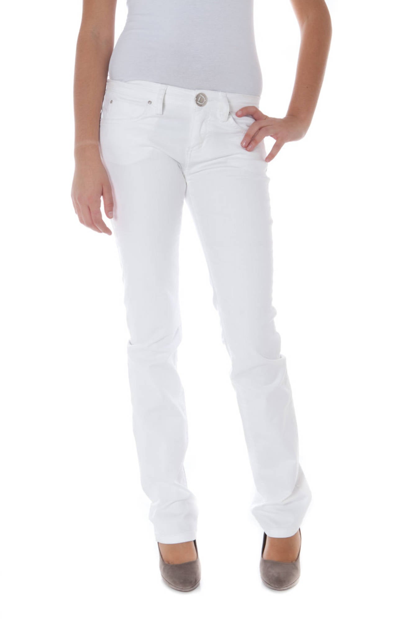 PHARD WOMEN'S WHITE TROUSERS 
