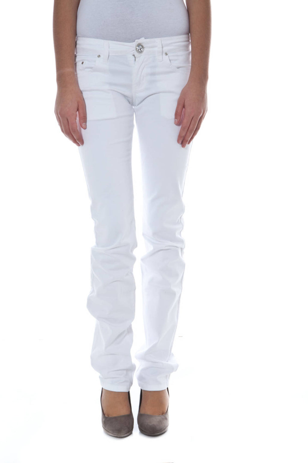 PHARD WOMEN'S WHITE TROUSERS 
