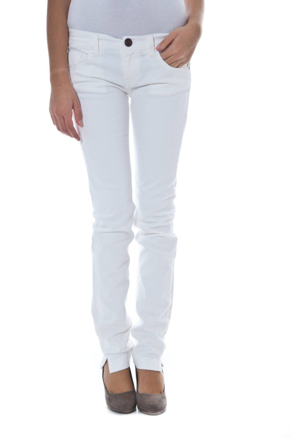 PHARD WOMEN'S WHITE TROUSERS 