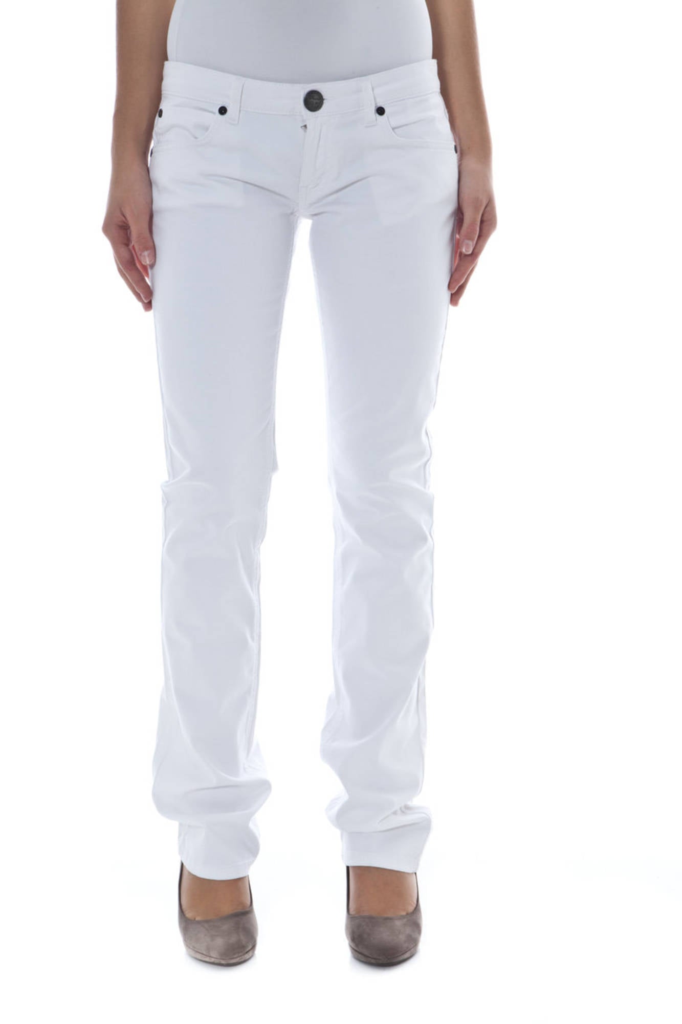 PHARD WOMEN'S WHITE TROUSERS 