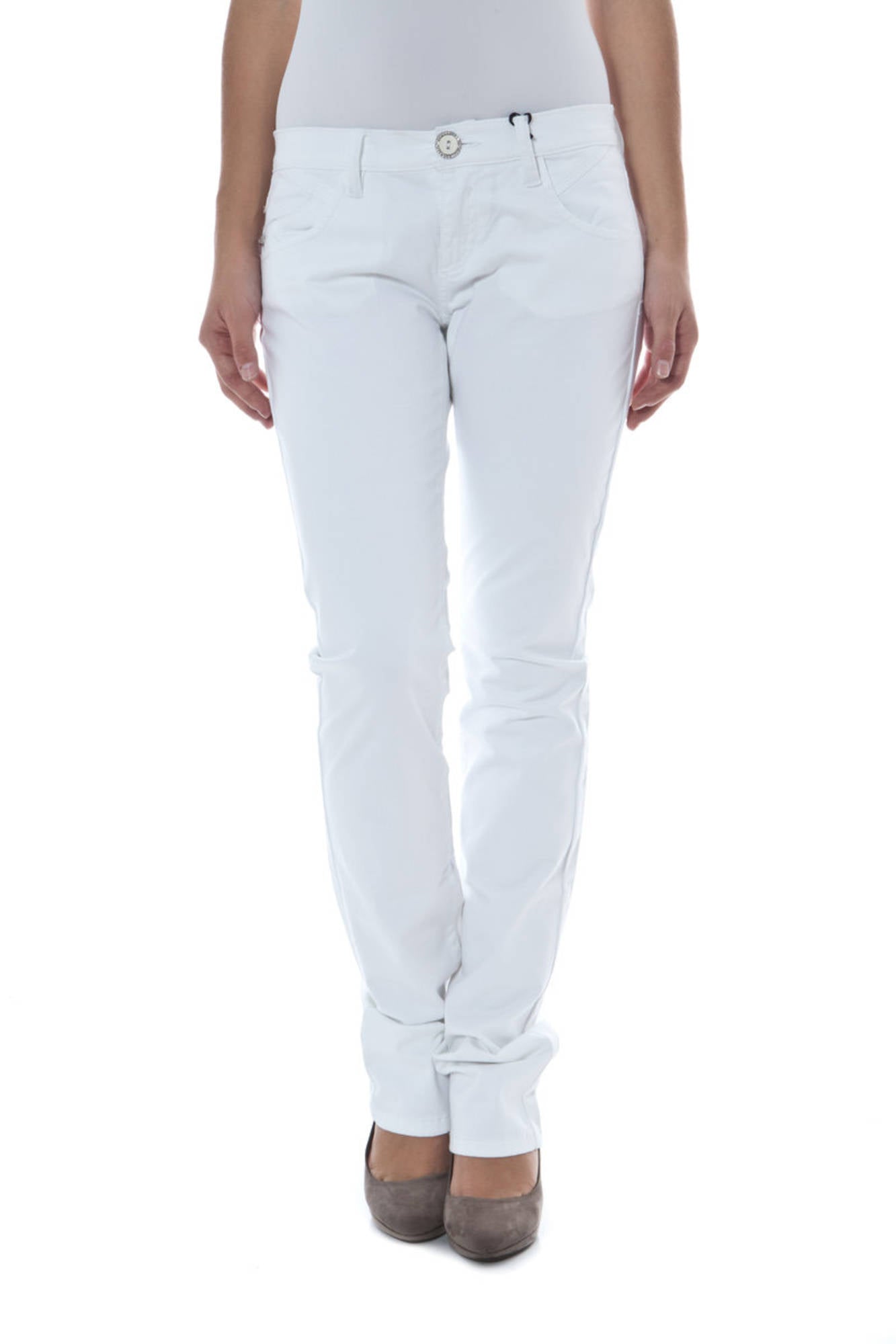 PHARD WOMEN'S WHITE TROUSERS 