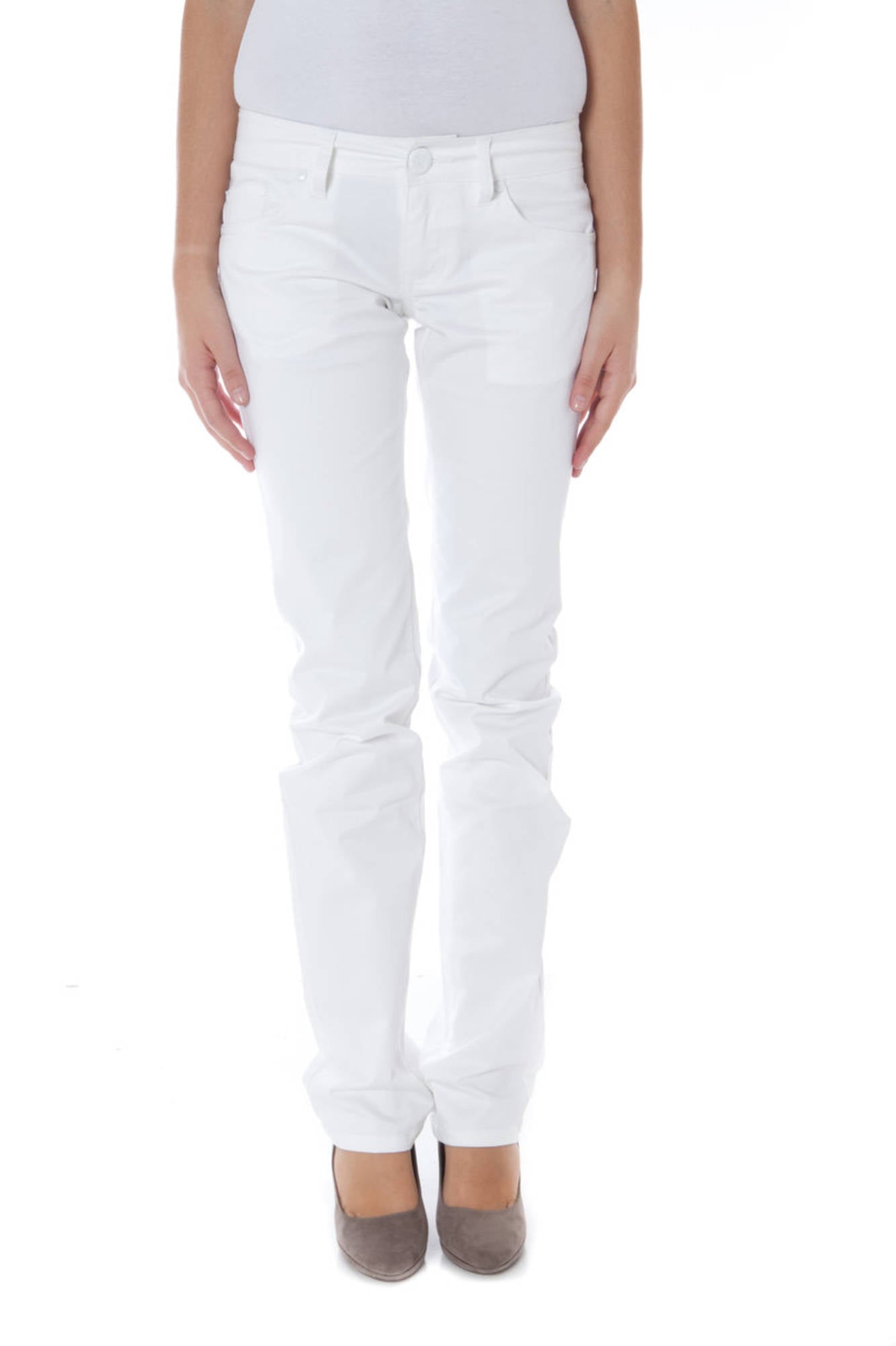 PHARD WOMEN'S WHITE TROUSERS 