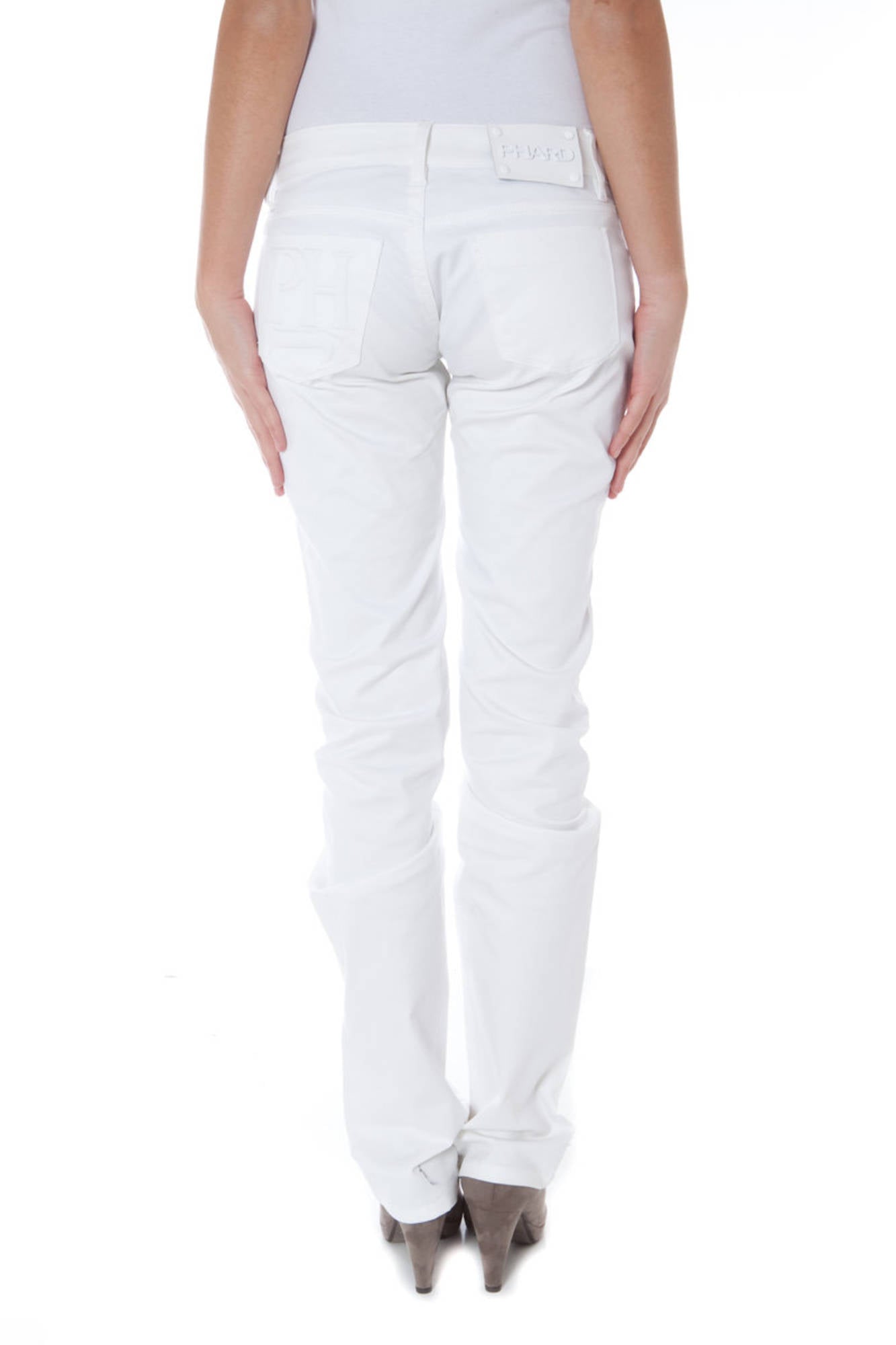 PHARD WOMEN'S WHITE TROUSERS 
