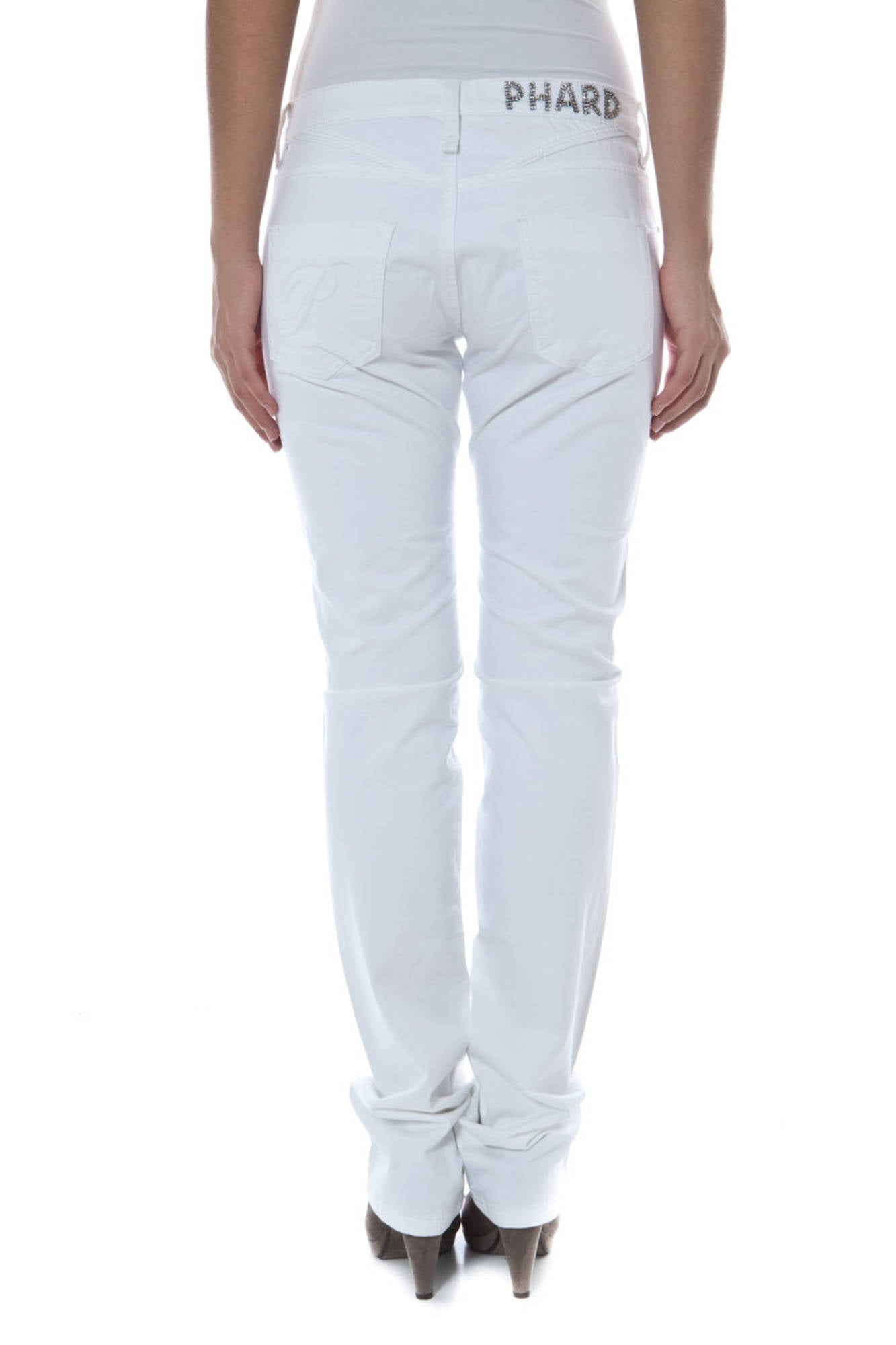 PHARD WOMEN'S WHITE TROUSERS 