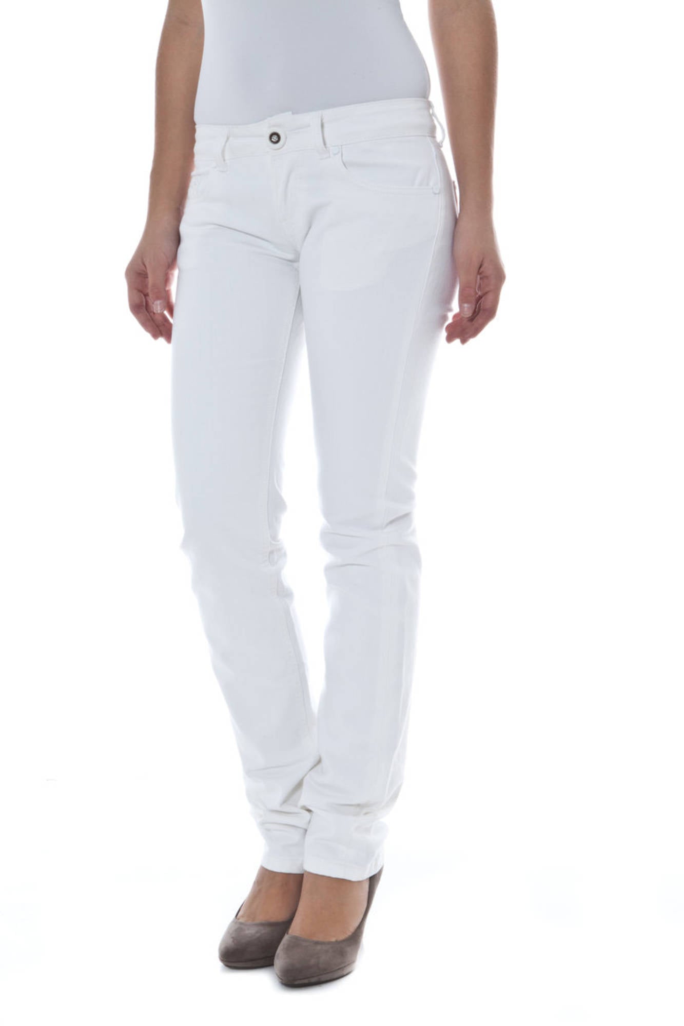 PHARD WOMEN'S WHITE TROUSERS 