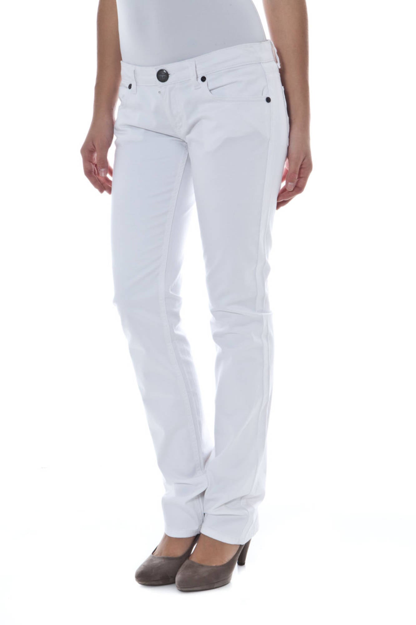 PHARD WOMEN'S WHITE TROUSERS 