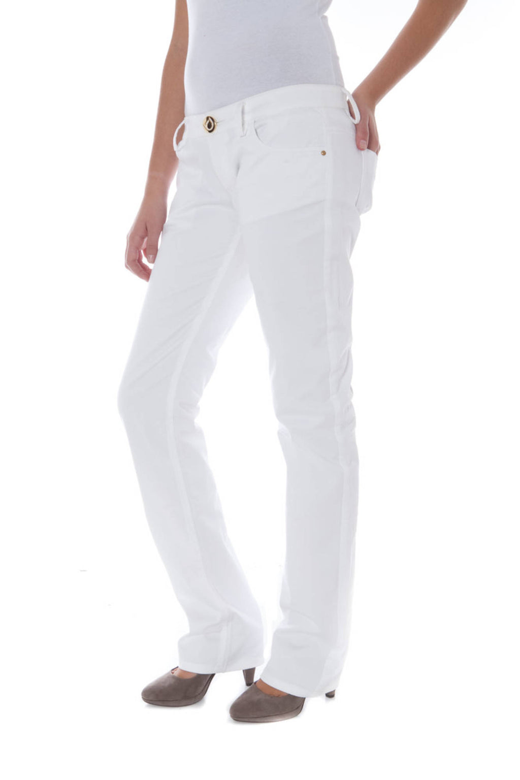 PHARD WOMEN'S WHITE TROUSERS 