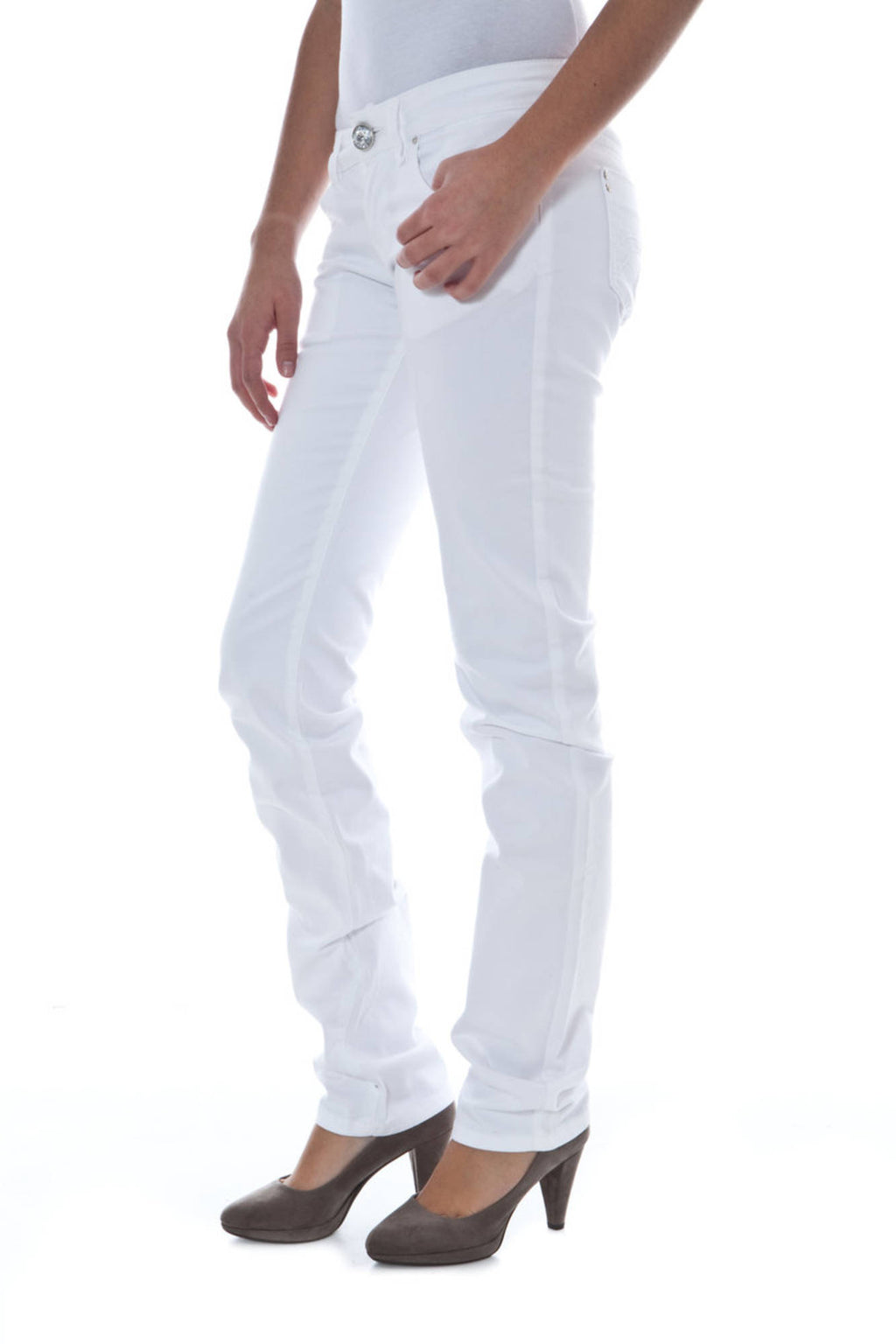PHARD WOMEN'S WHITE TROUSERS 