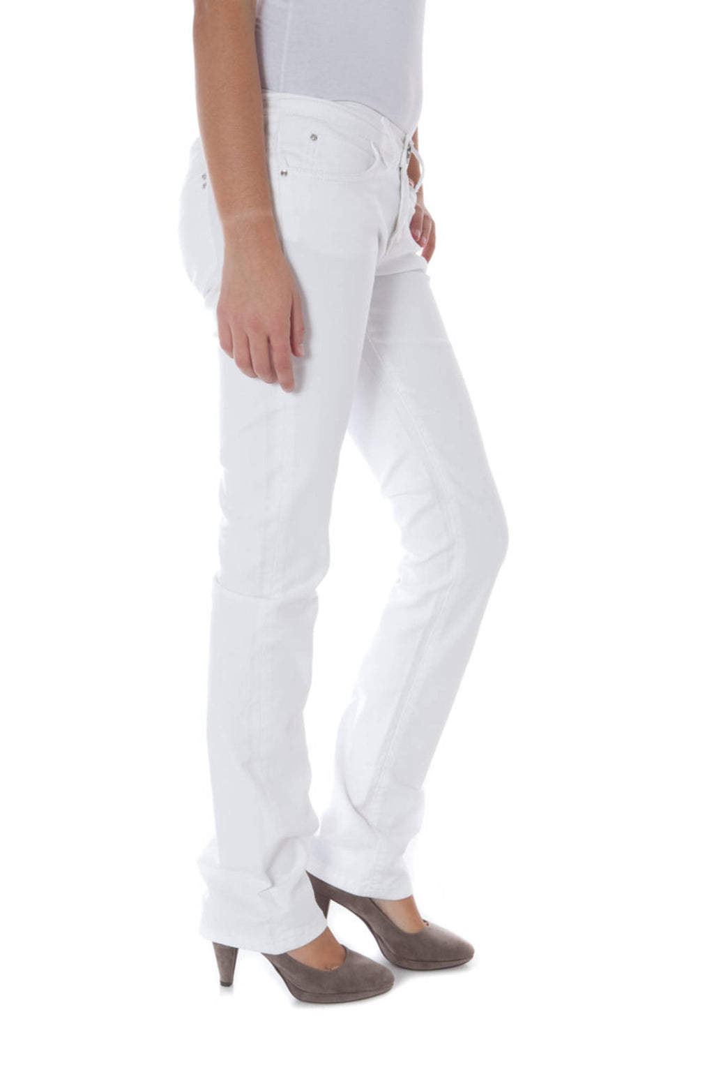 PHARD WOMEN'S WHITE TROUSERS 