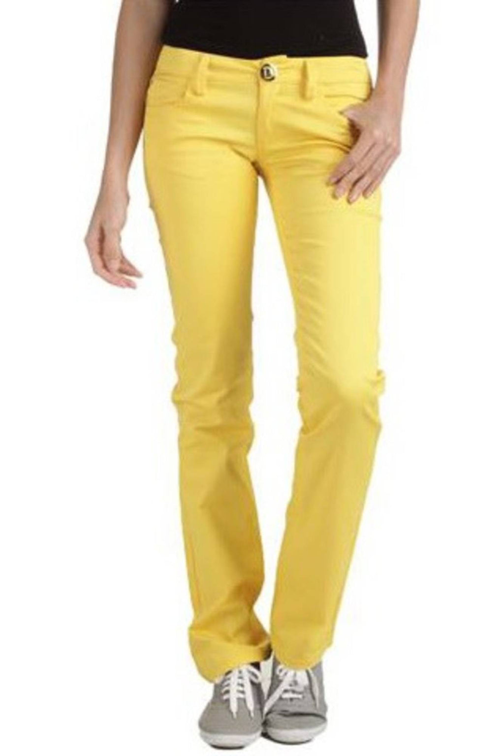 PHARD WOMEN'S YELLOW TROUSERS 
