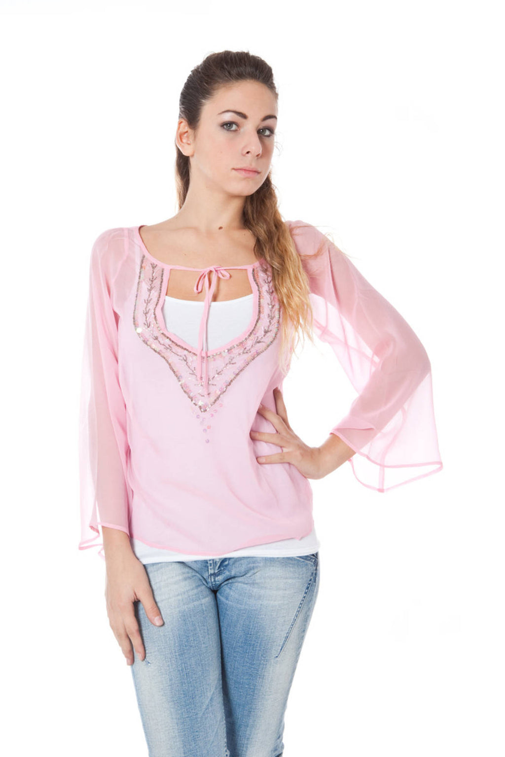 CAMISETA ROSA DE MANGA LARGA PARA MUJER PHARD 
