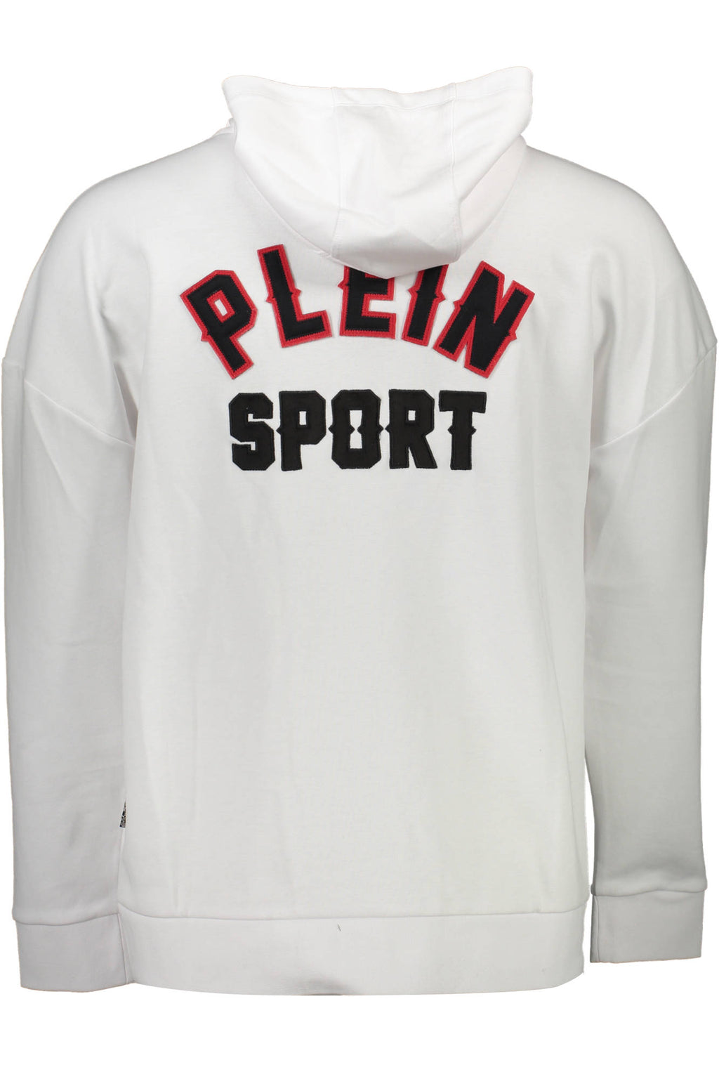 PLEIN SPORT MEN'S WHITE ZIP-UP SWEATSHIRT 