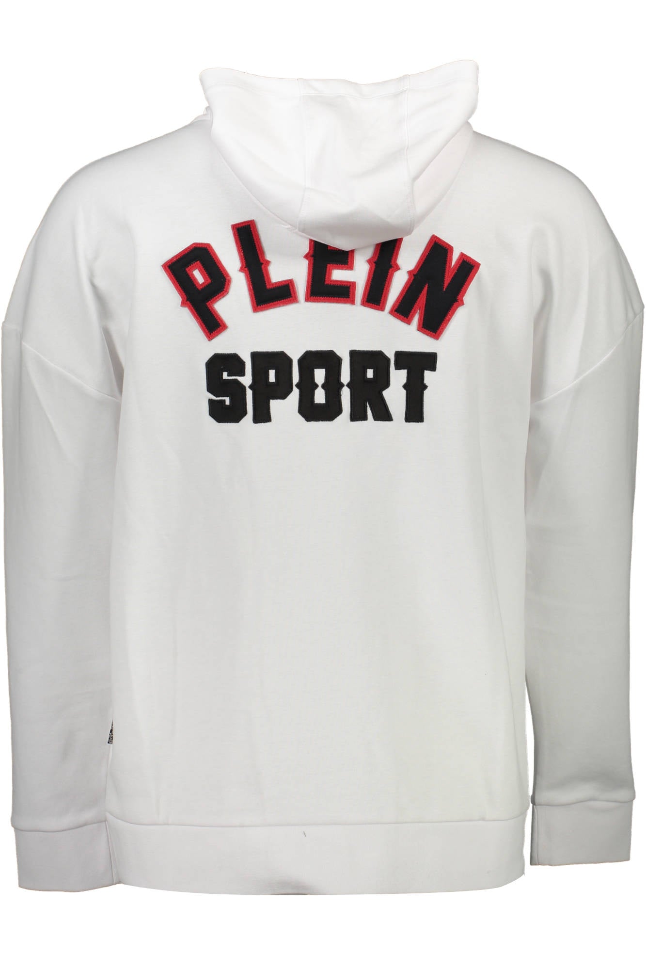 PLEIN SPORT MEN'S WHITE ZIP-UP SWEATSHIRT 