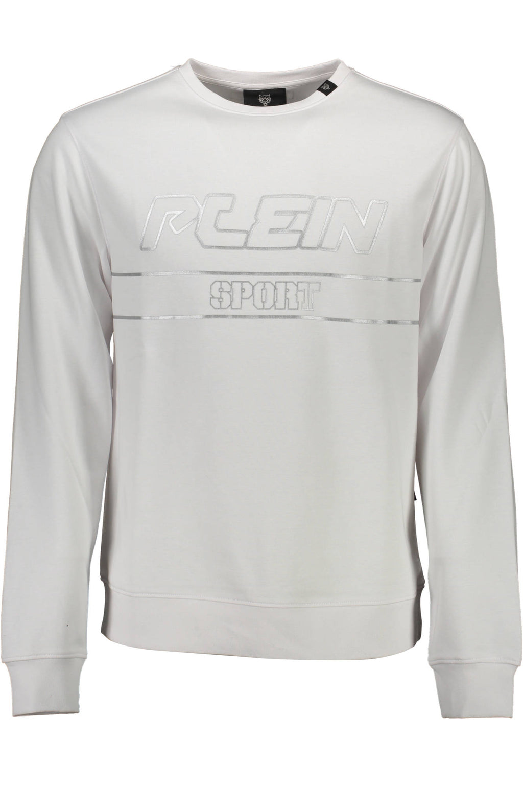 PLEIN SPORT MEN'S WHITE ZIP-UP SWEATSHIRT 