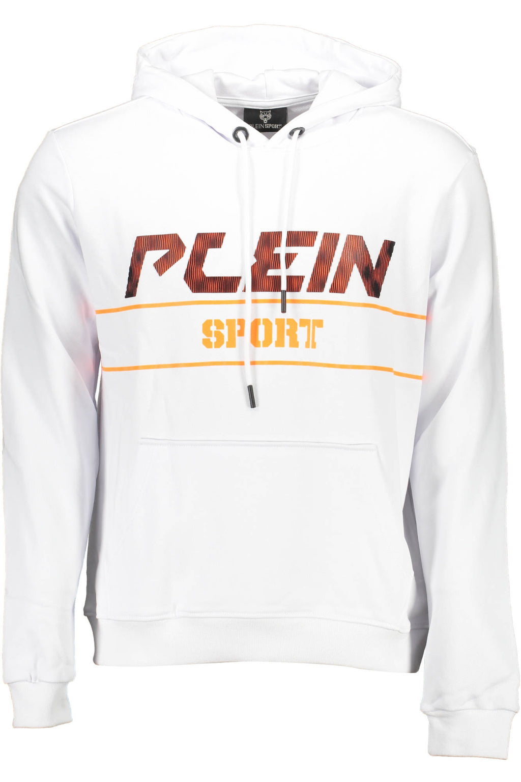 PLEIN SPORT MEN'S WHITE ZIP-UP SWEATSHIRT 