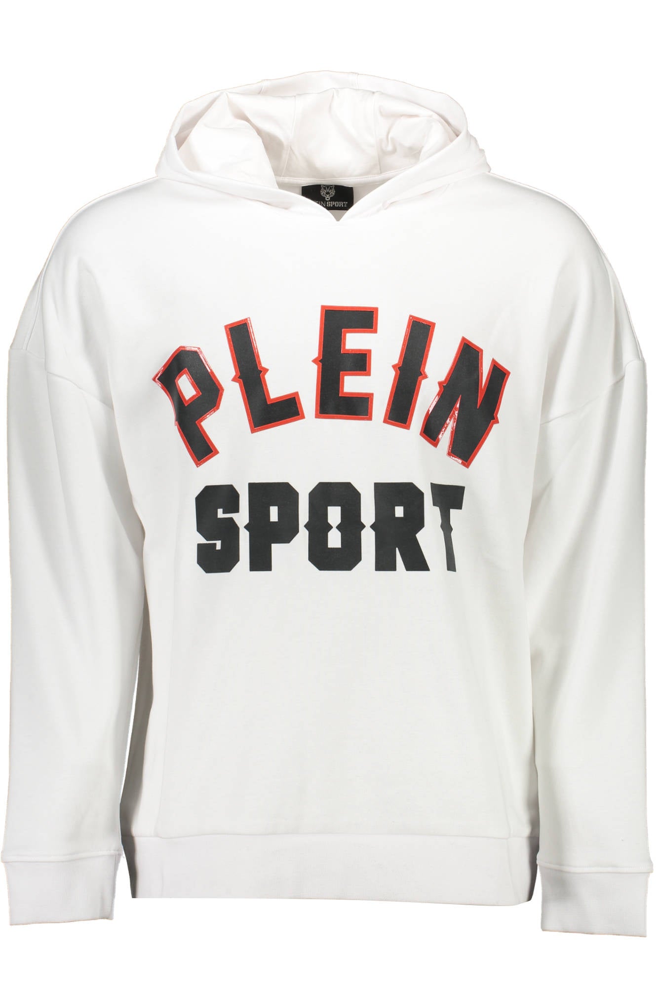 PLEIN SPORT MEN'S WHITE ZIP-UP SWEATSHIRT 