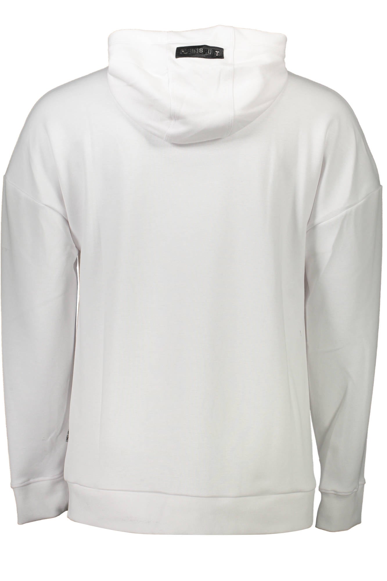 PLEIN SPORT MEN'S WHITE ZIP-UP SWEATSHIRT 