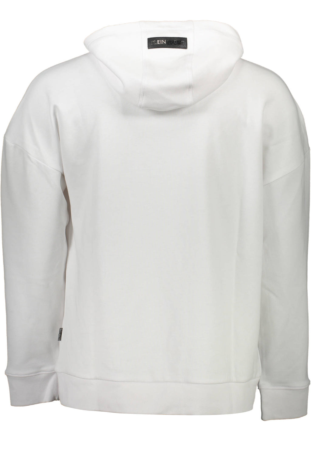 PLEIN SPORT MEN'S WHITE ZIP-UP SWEATSHIRT 