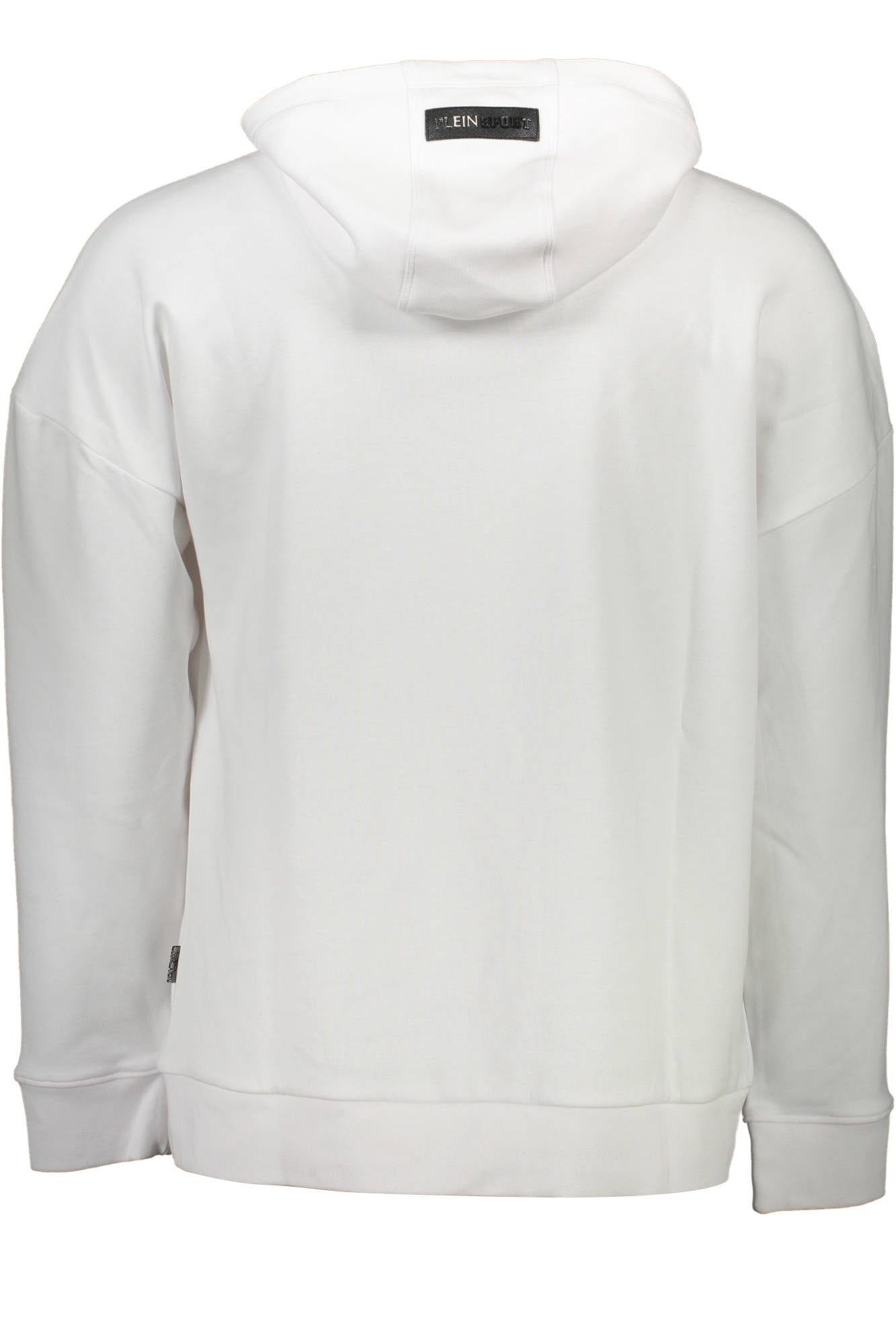 PLEIN SPORT MEN'S WHITE ZIP-UP SWEATSHIRT 