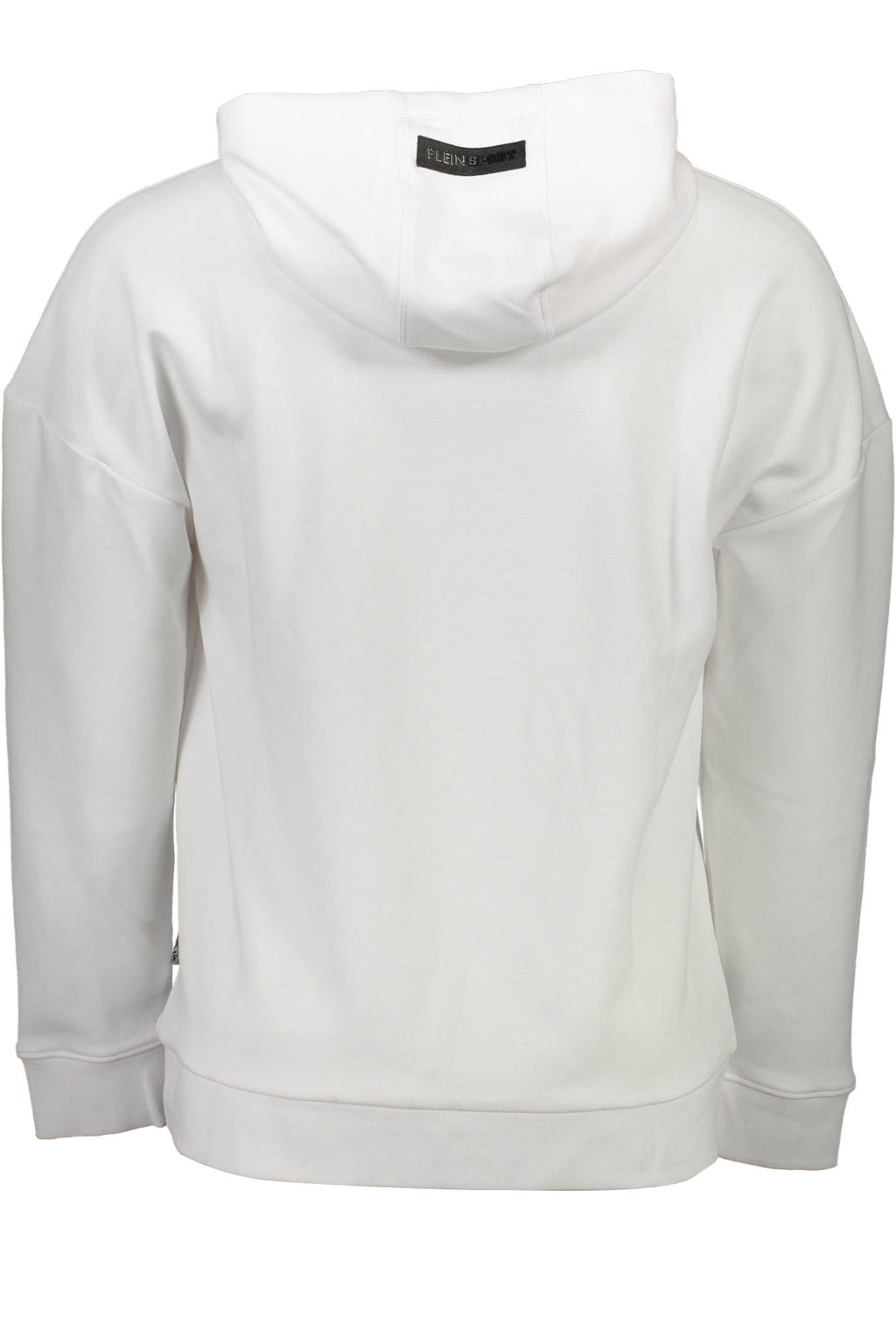 PLEIN SPORT MEN'S WHITE ZIP-UP SWEATSHIRT 