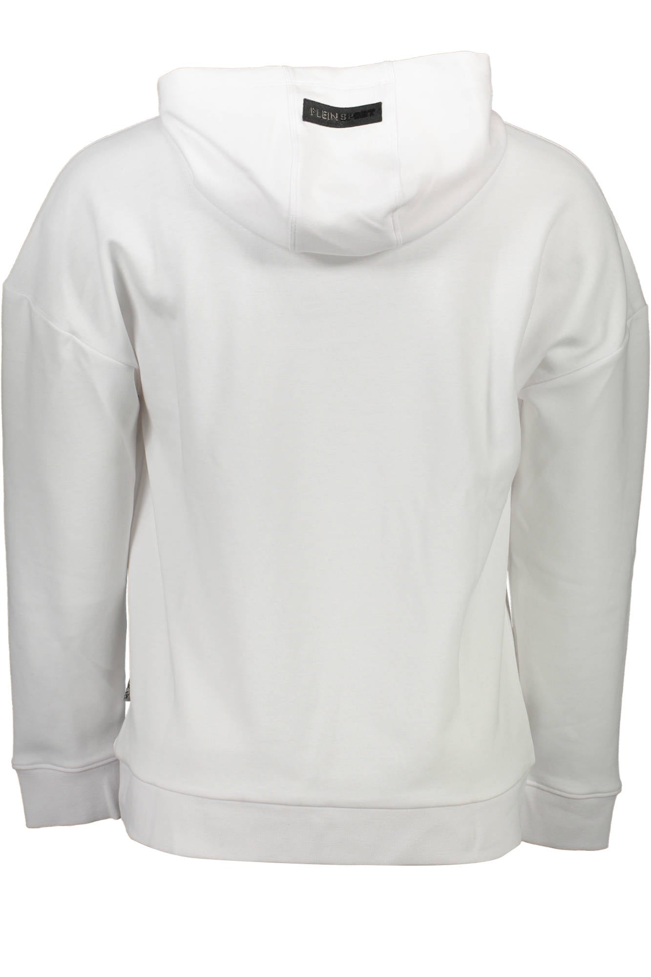 PLEIN SPORT MEN'S WHITE ZIP-UP SWEATSHIRT 