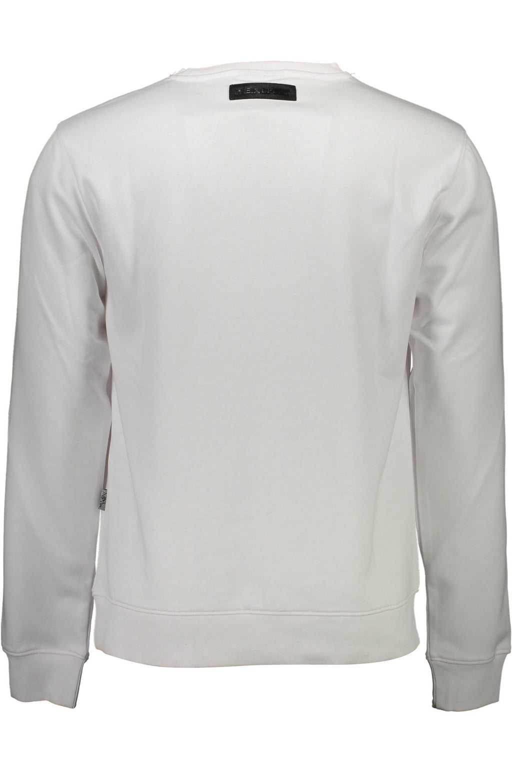PLEIN SPORT MEN'S WHITE ZIP-UP SWEATSHIRT 