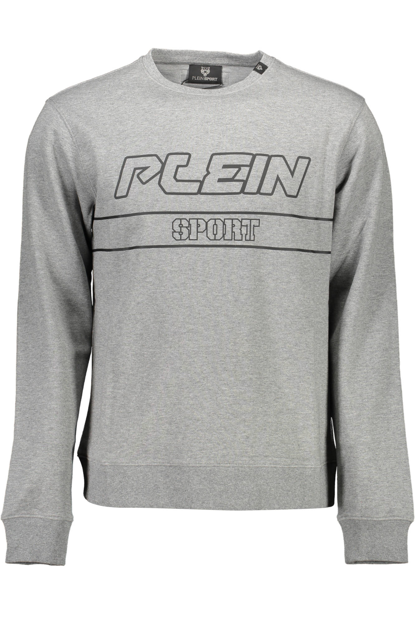 PLEIN SPORT MEN'S GRAY ZIP-UP SWEATSHIRT 