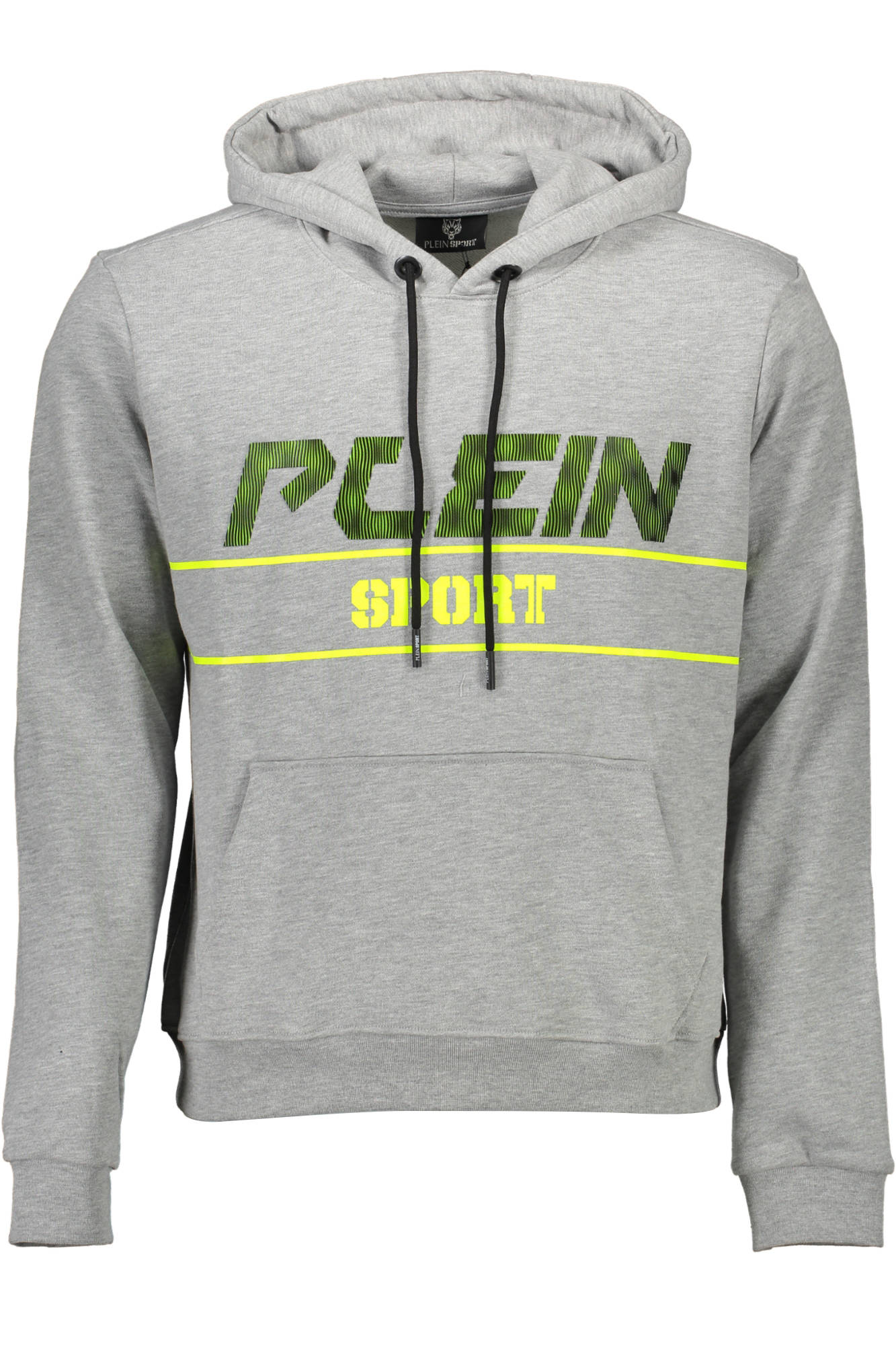PLEIN SPORT MEN'S GRAY ZIP-UP SWEATSHIRT 
