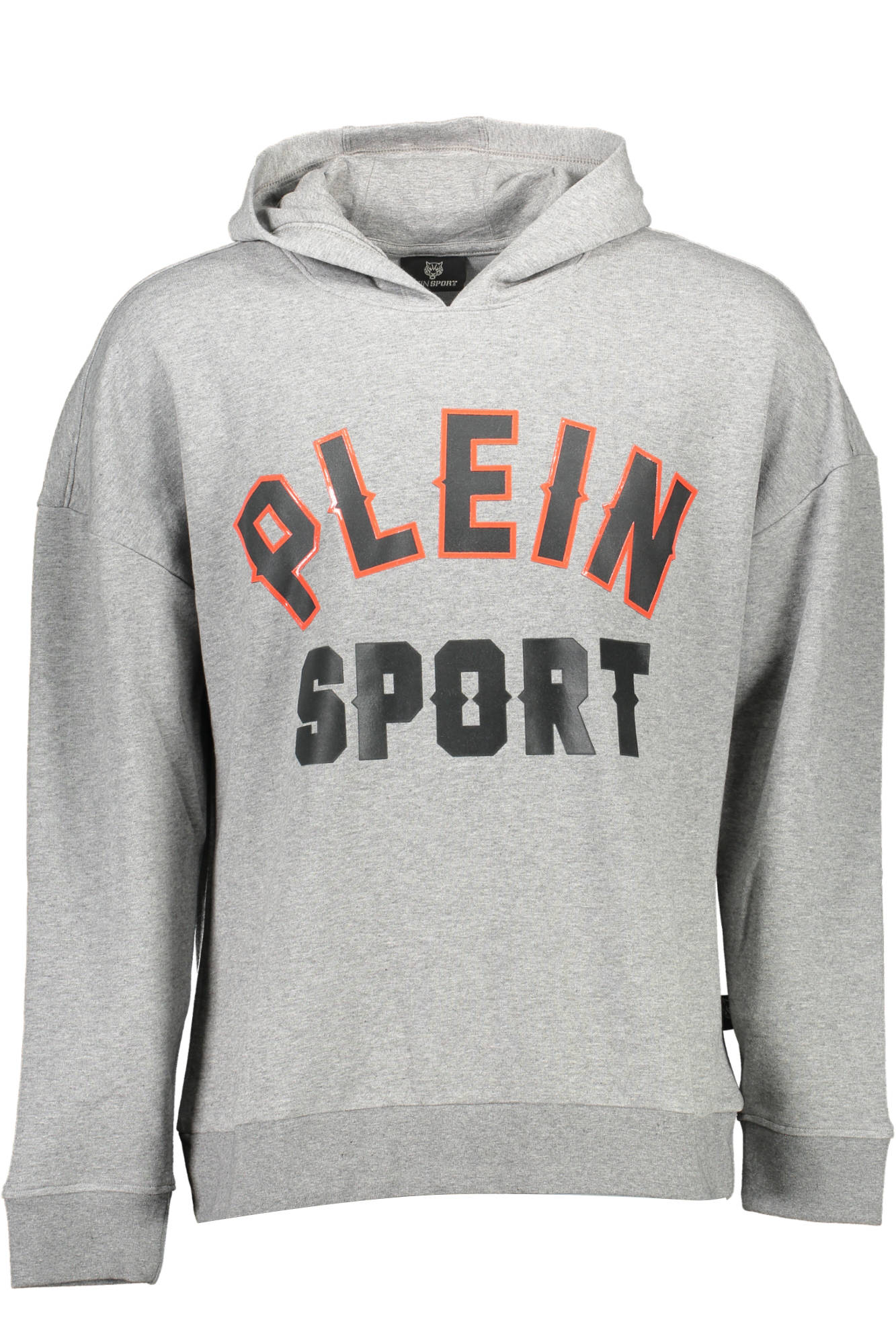 PLEIN SPORT MEN'S GRAY ZIP-UP SWEATSHIRT 