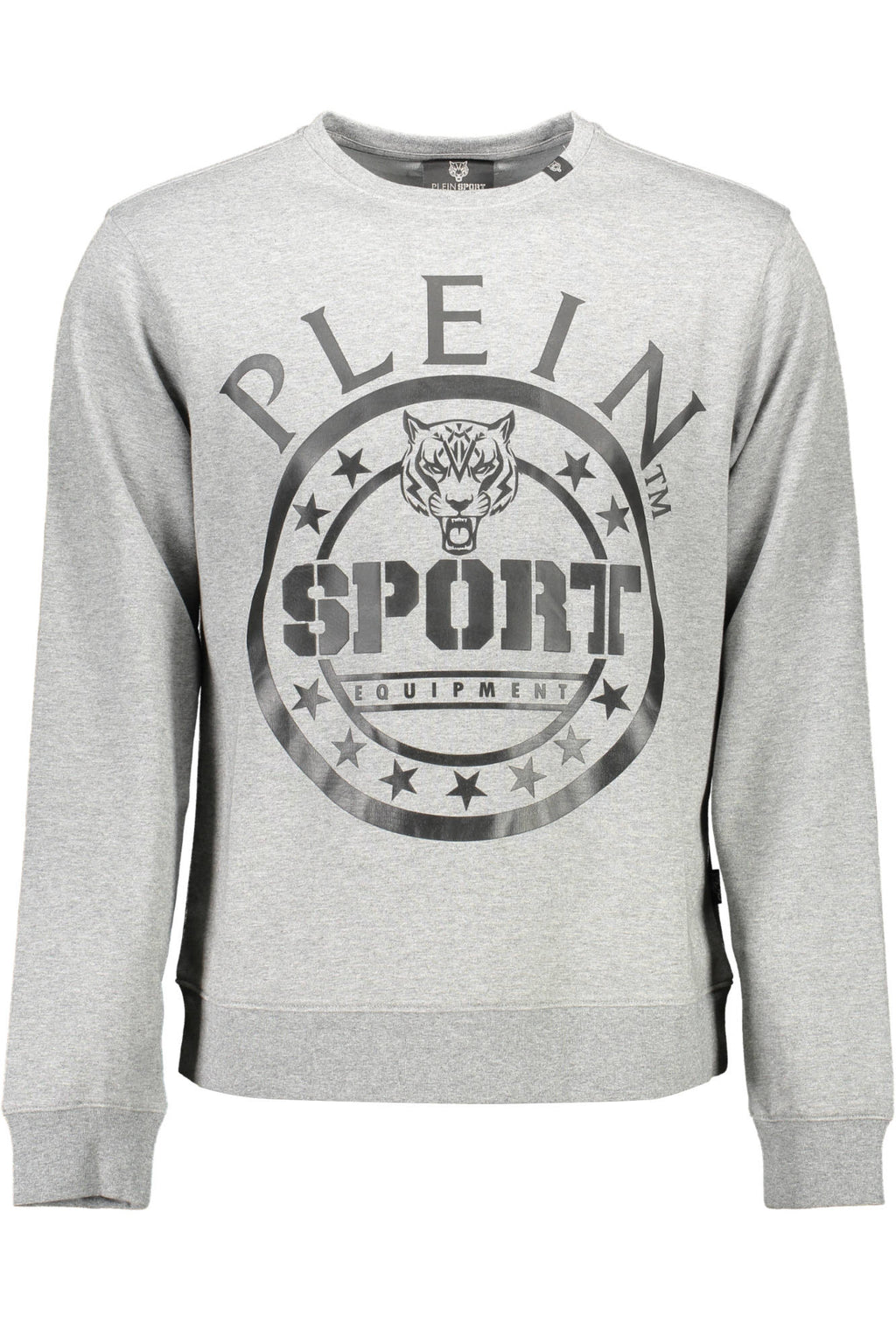 PLEIN SPORT MEN'S GRAY ZIP-UP SWEATSHIRT 