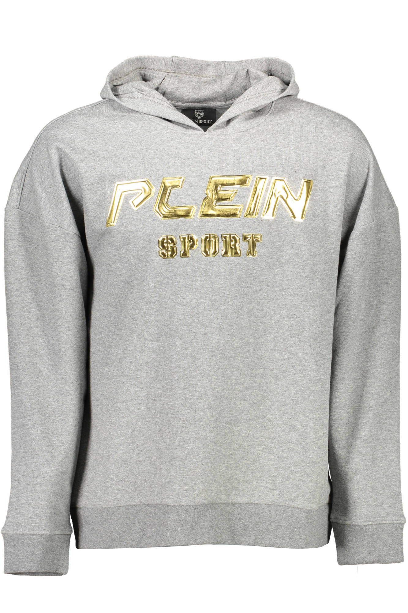 PLEIN SPORT MEN'S GRAY ZIP-UP SWEATSHIRT 