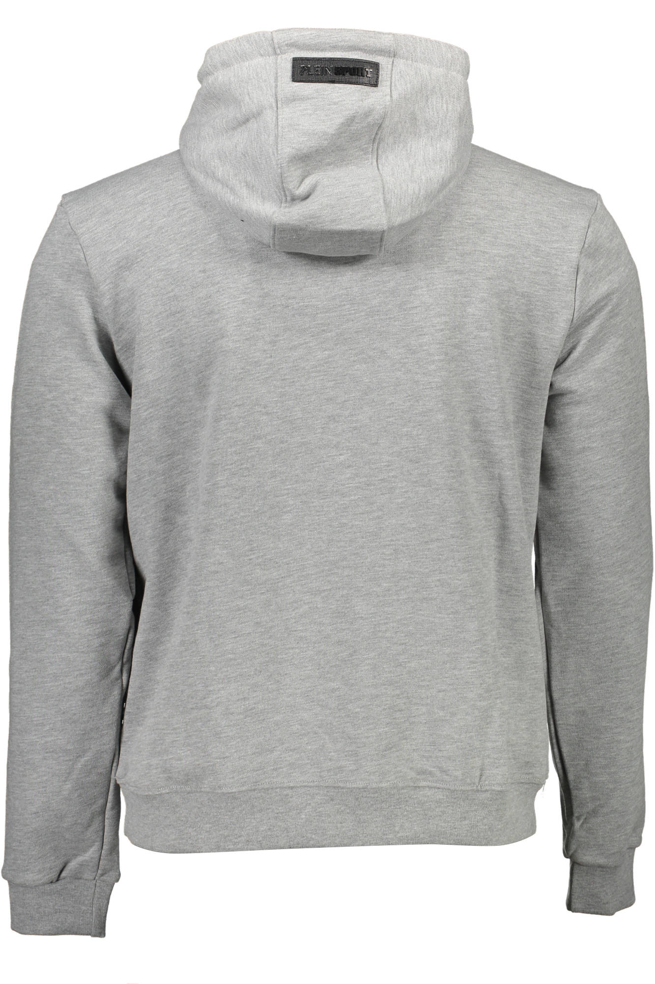 PLEIN SPORT MEN'S GRAY ZIP-UP SWEATSHIRT 