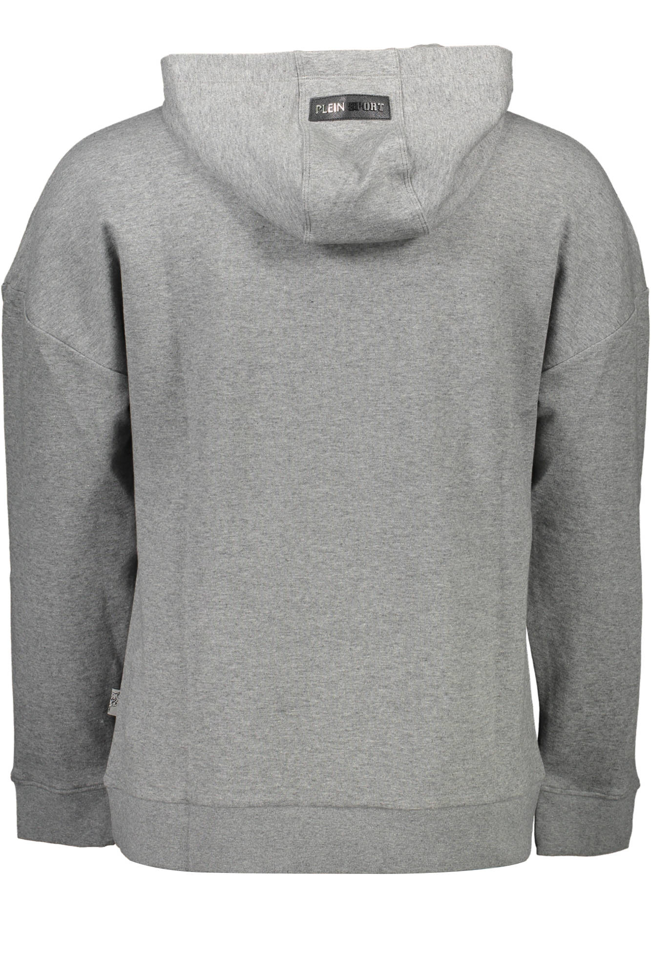 PLEIN SPORT MEN'S GRAY ZIP-UP SWEATSHIRT 