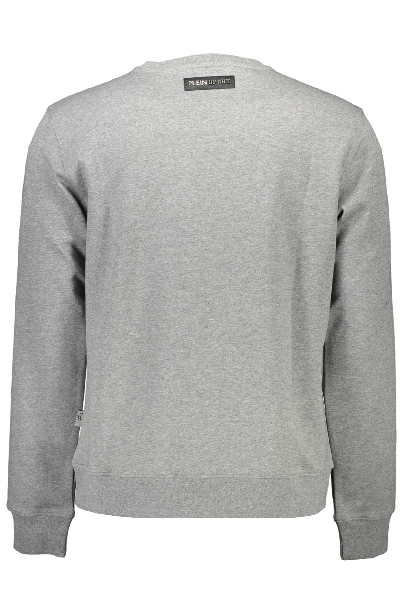 PLEIN SPORT MEN'S GRAY ZIP-UP SWEATSHIRT 