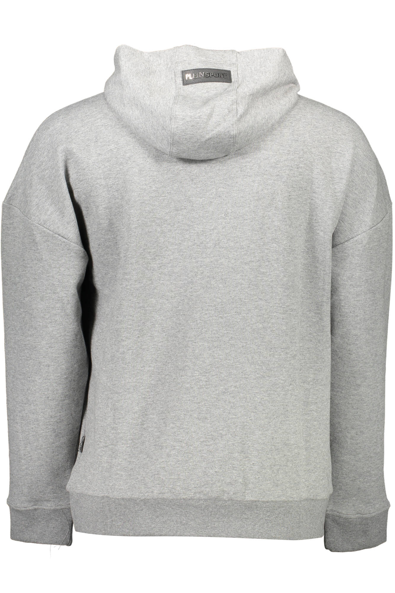 PLEIN SPORT MEN'S GRAY ZIP-UP SWEATSHIRT 