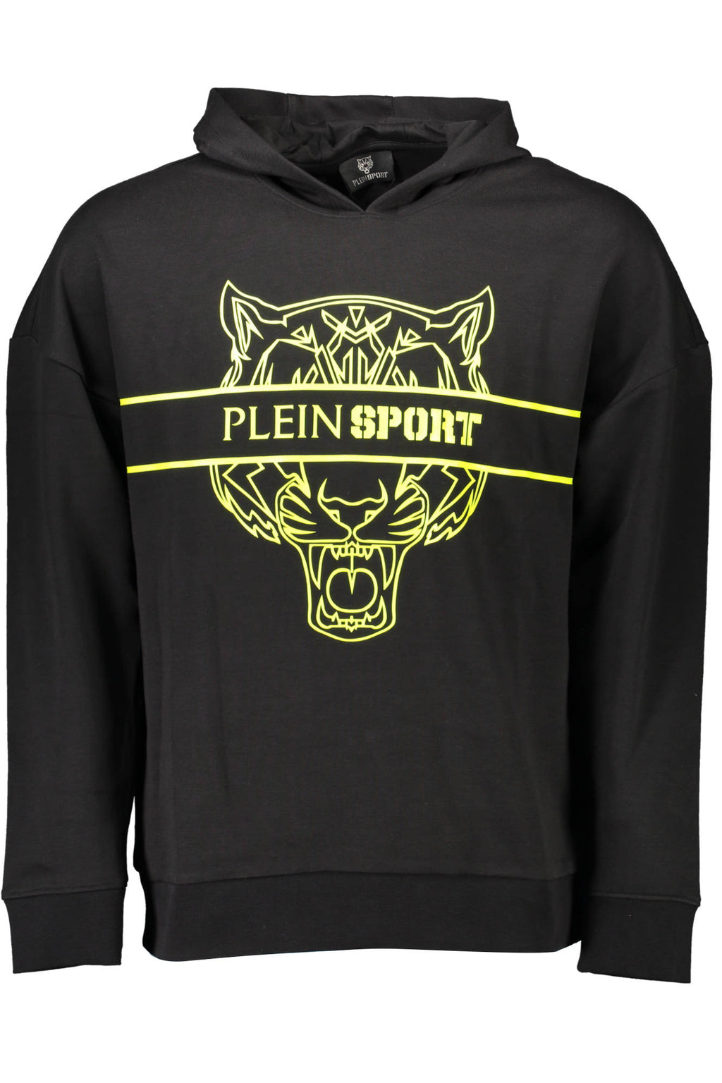 PLEIN SPORT MEN'S BLACK ZIP-UP SWEATSHIRT 