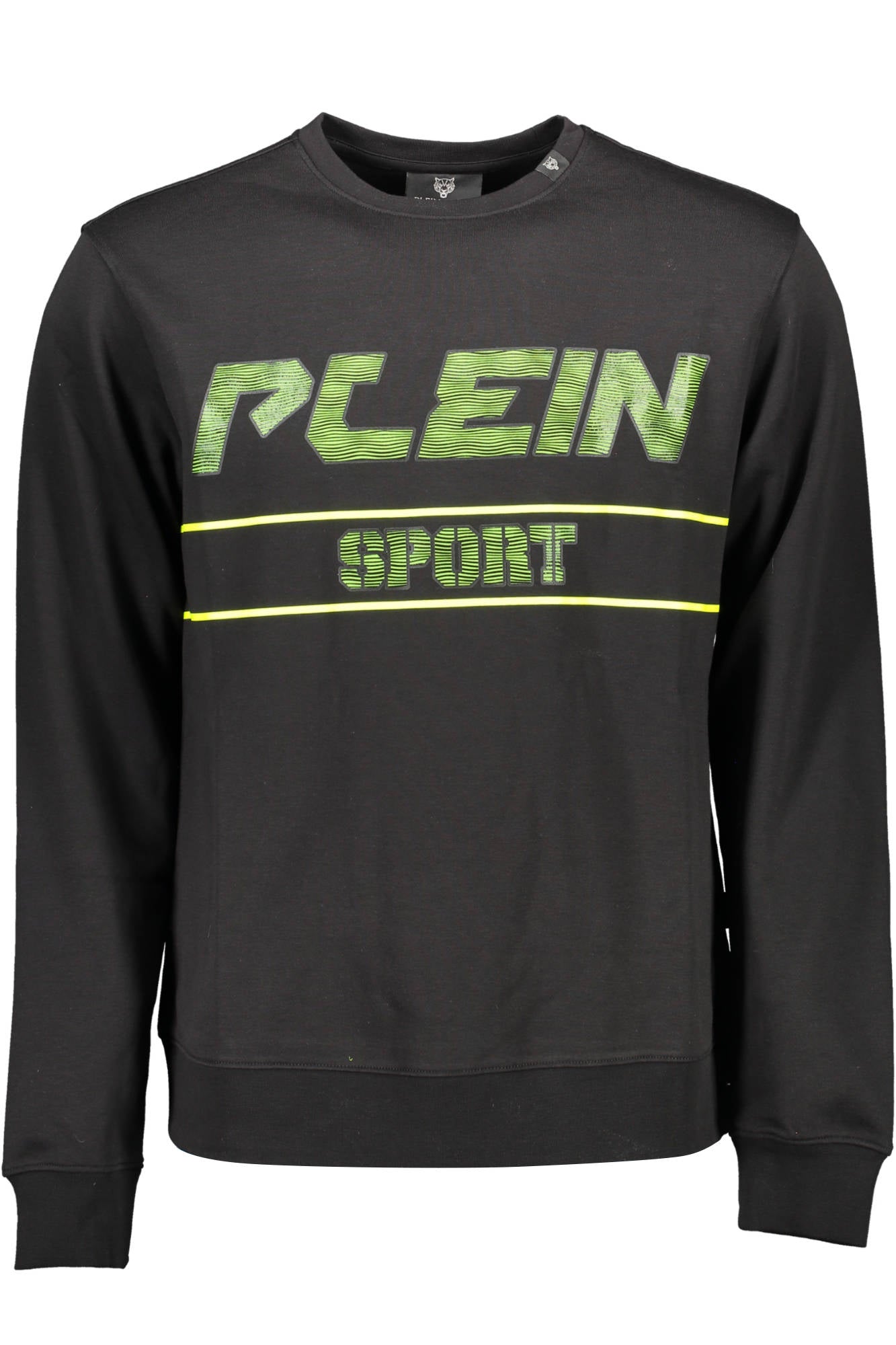 PLEIN SPORT MEN'S BLACK ZIP-UP SWEATSHIRT 